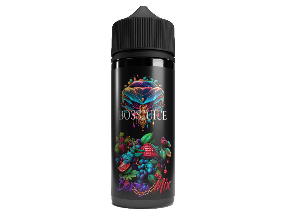 Boss Juice Aroma Berry Mix 10 ml - Konzentratiertes E-Liquid Aroma für Dampfer mit dem Geschmack eines fruchtigen Beerenmixes.