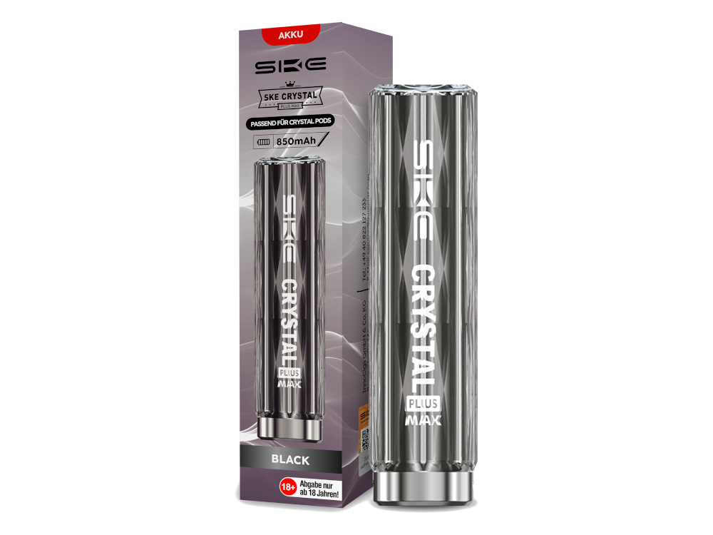 Erschwingliche und nachhaltige Lösung: SKE Crystal Plus MAX Akku mit wiederaufladbarem 850 mAh Akku