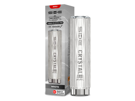 Das Design des SKE Crystal Plus MAX Akkus mit Airflow Control für individuelles Dampferlebnis