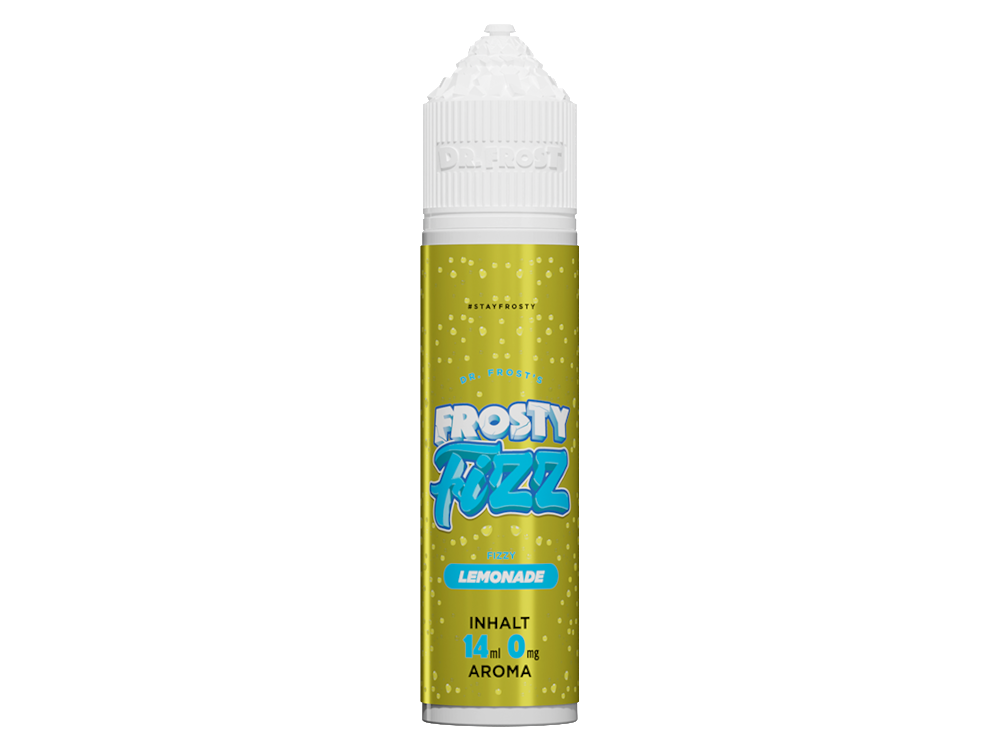 Dr. Frost - Frosty Fizz - Aroma Lemonade 14ml in einer 60ml Flasche, die 14ml des erfrischenden Zitronenlimonade Aromas enthält. Ideal für Longfill-Vapes.