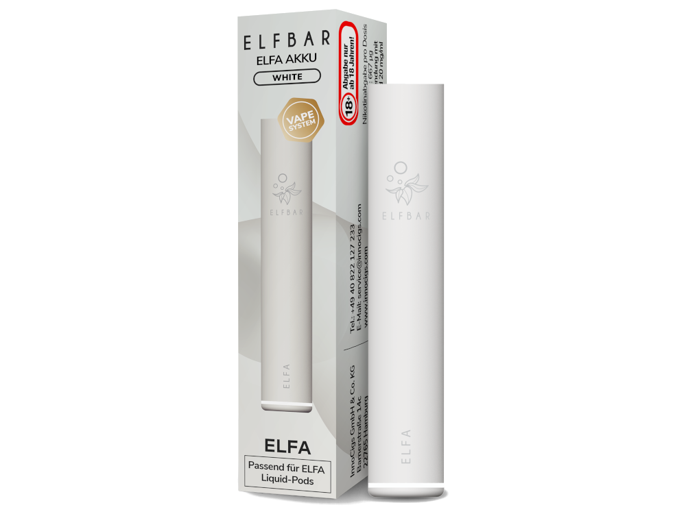 Elfbar - Elfa Akku mit verschiedenen Anwendungsmöglichkeiten im Lifestyle.