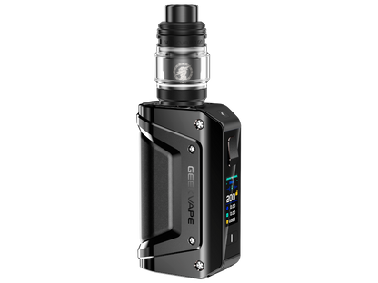 Packungsinhalt des GeekVape - Aegis Legend 3 E-Zigaretten Sets, zeigt Zubehör und Anleitung.