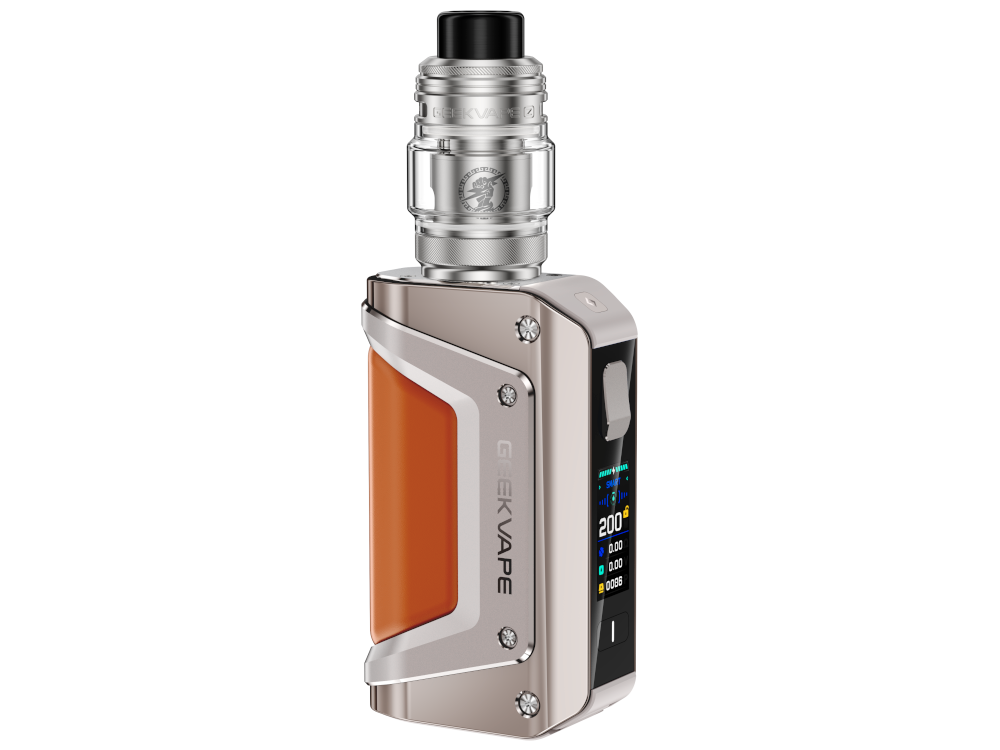 GeekVape - Aegis Legend 3 Akkuträger mit TFT-Anzeige und variablen Ausgabemodi für optimales Dampferlebnis.