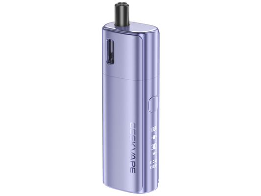 Nahaufnahme des GeekVape S30 Pro E-Zigaretten Sets, das den 2.100 mAh Akku und das 0,99 Zoll große Hidden-Display zeigt.