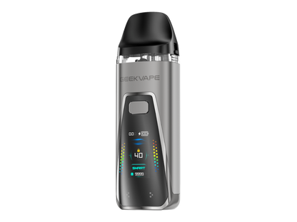 GeekVape - Digi Pro E-Zigarette Set mit 2.000 mAh Akku, 40 Watt, Smart, Boost, ECO Modi - Detailaufnahme des Farbdisplays.