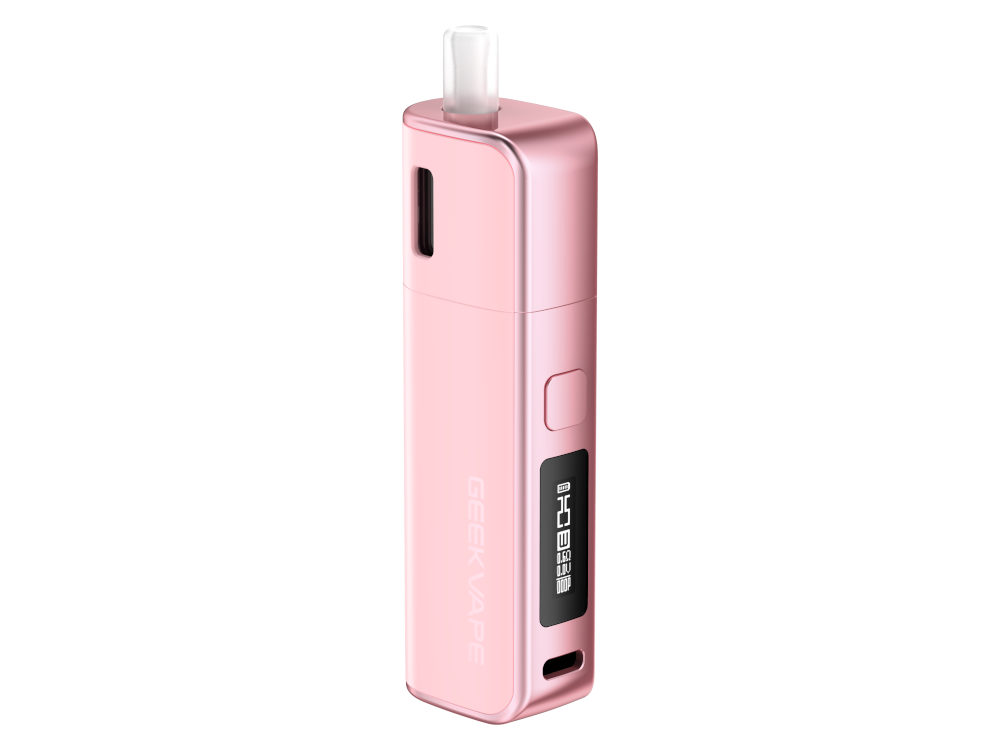 Display der GeekVape - S30, das wichtige Informationen wie Akkustand und Ausgangsleistung anzeigt.
