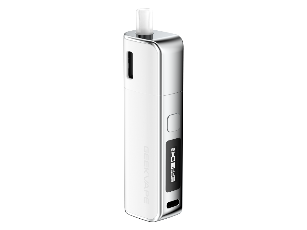 Nahaufnahme des Akkus der GeekVape - S30 mit 1500 mAh Kapazität und USB-C Anschluss.
