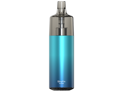 GOBAR - Tornado Skylin 1000mAh E-Zigaretten Set, seitliche Ansicht des Tankvolumens von 10ml und Side-Filling-System.