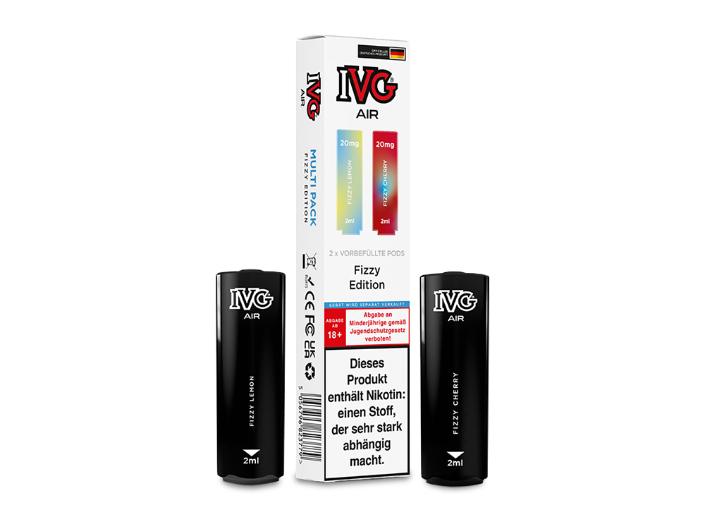 IVG AIR Pod Multi Flavour Edition – 2 Stück pro Packung, verwendet in IVG AIR 2in1 Akku, einfaches Wechseln zwischen Geschmäckern.
