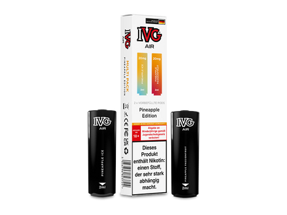 IVG AIR Pod Multi Flavour Edition – 2 Stück pro Packung mit integrierter 1,0 Ohm Mesh Coil für ein erstklassiges Dampferlebnis.