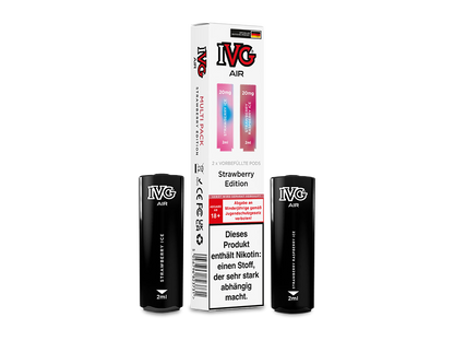 IVG AIR Pod Multi Flavour Edition - Geeignet für den AIR 2in1 Akku mit wechselbaren Geschmäckern und Nikotinsalz-Liquid 20mg/ml.