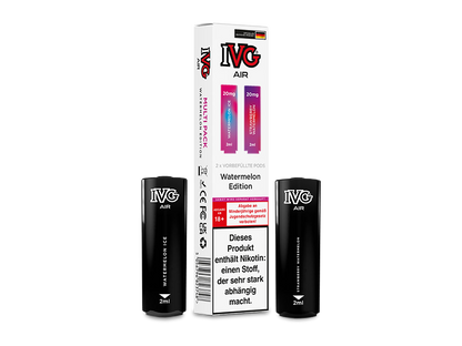 IVG AIR Pod Multi Flavour Edition - Hochwertige vorbefüllte Cartridge mit 2ml Inhalt und 1,0 Ohm Mesh Coil für ein erstklassiges Dampferlebnis.