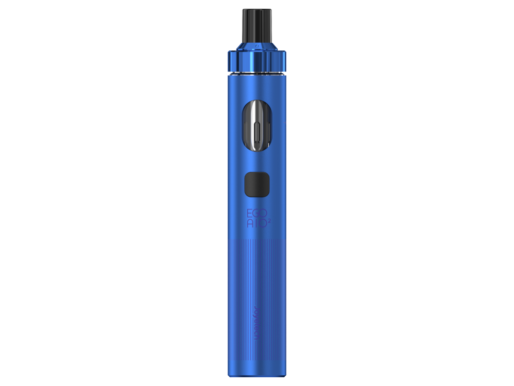 Joyetech - eGo AIO 2 E-Zigarette Set mit 1700mAh Akku, 2ml Tank und 0,8 Ohm Verdampferkopf, zeigt die siebenfarbigen LED-Indikatoren, die den Ladezustand des Akkus anzeigen.