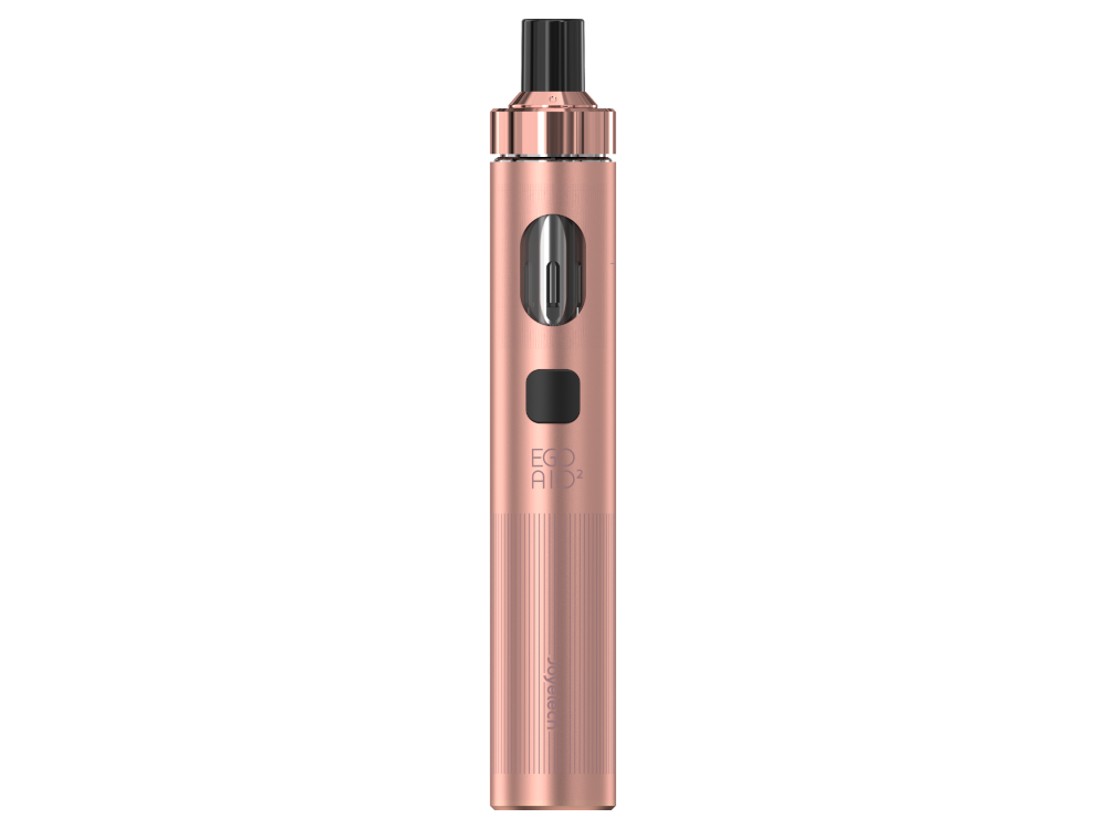 Nahaufnahme der Joyetech - eGo AIO 2 E-Zigarette, die die Top-Filling Funktion und das klare Sichtfenster für eine einfache Befüllung der E-Zigarette hervorhebt.
