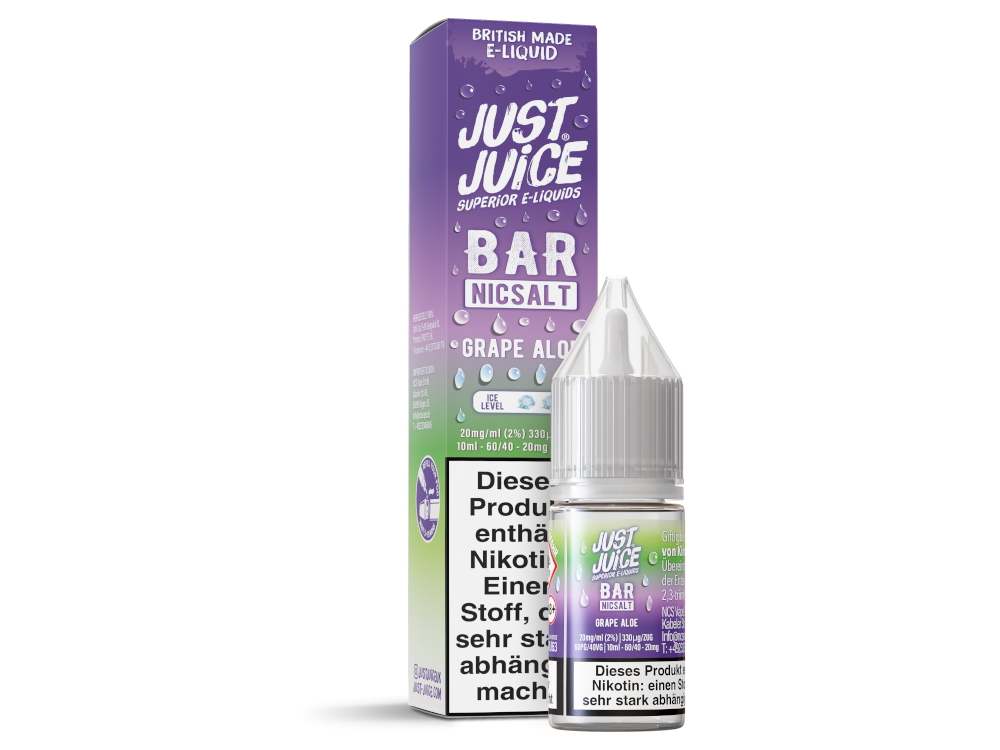 Just Juice - Bar - Nikotinsalz Liquid - Grape Aloe