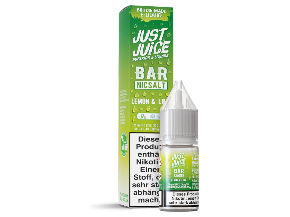 Just Juice - Bar - Nikotinsalz Liquid - Lemon & Lime