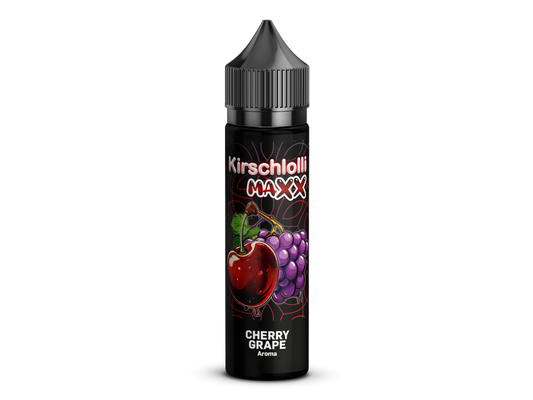 Kirschlolli Maxx - Longfills 10ml - Cherry Grape, eine ausgewogene Mischung aus köstlichen Kirschen und Trauben für ein fruchtiges Dampferlebnis.