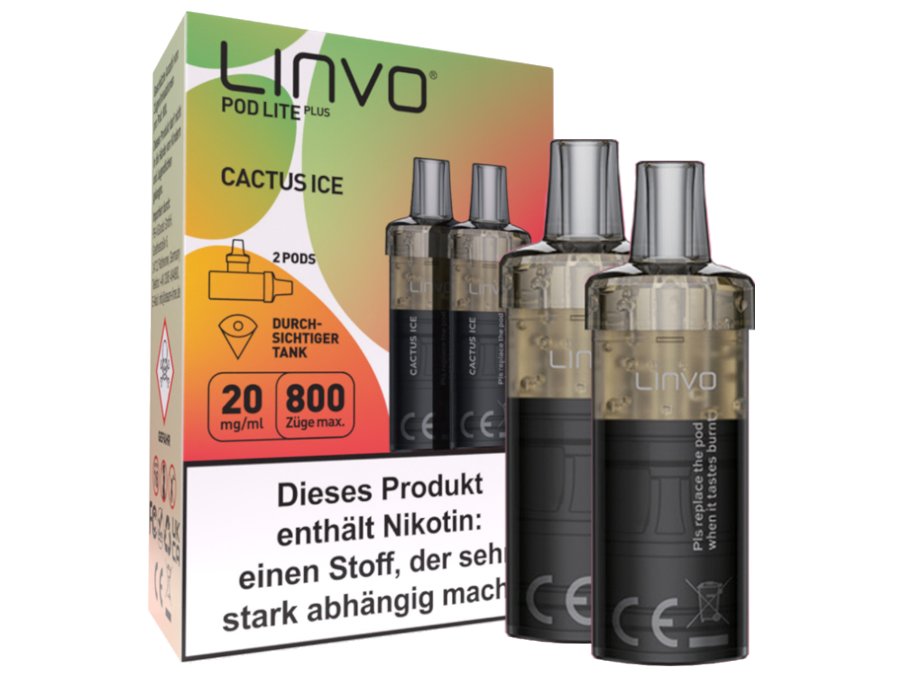 Linvo - Pod Lite Plus Cartridge 20 mg/ml (2 Stück pro Packung)