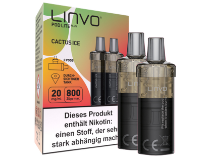 Linvo - Pod Lite Plus Cartridge 20 mg/ml (2 Stück pro Packung)