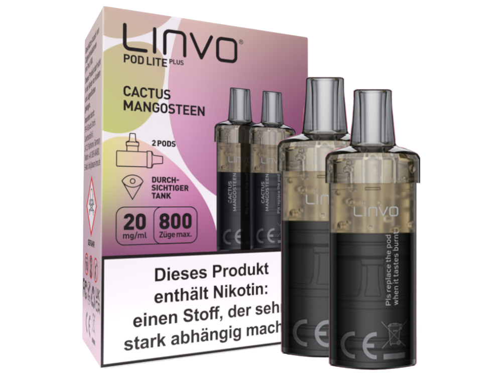 Linvo - Pod Lite Plus Cartridge 20 mg/ml (2 Stück pro Packung)
