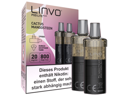 Linvo - Pod Lite Plus Cartridge 20 mg/ml (2 Stück pro Packung)