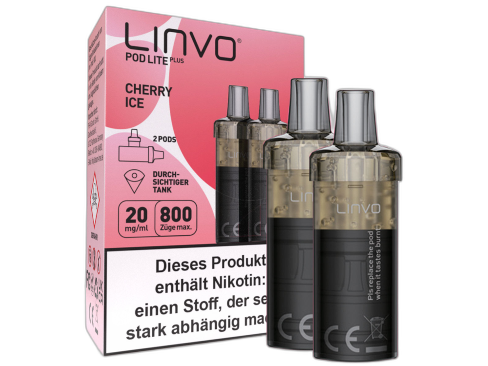 Linvo - Pod Lite Plus Cartridge 20 mg/ml (2 Stück pro Packung)