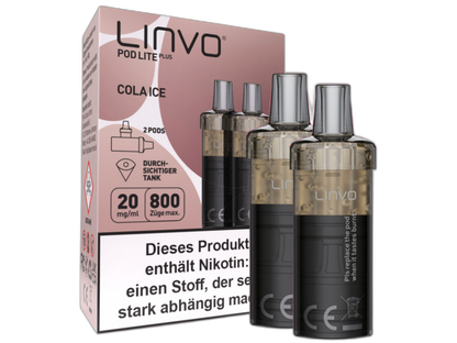 Linvo - Pod Lite Plus Cartridge 20 mg/ml (2 Stück pro Packung)