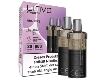 Linvo - Pod Lite Plus Cartridge 20 mg/ml (2 Stück pro Packung)