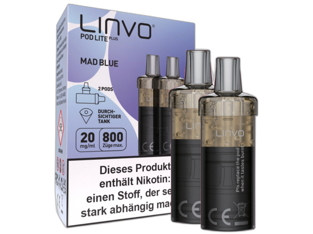 Linvo - Pod Lite Plus Cartridge 20 mg/ml (2 Stück pro Packung)