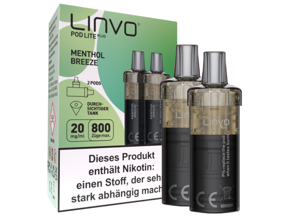 Linvo - Pod Lite Plus Cartridge 20 mg/ml (2 Stück pro Packung)