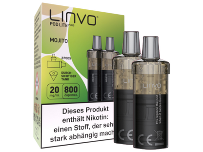 Linvo - Pod Lite Plus Cartridge 20 mg/ml (2 Stück pro Packung)