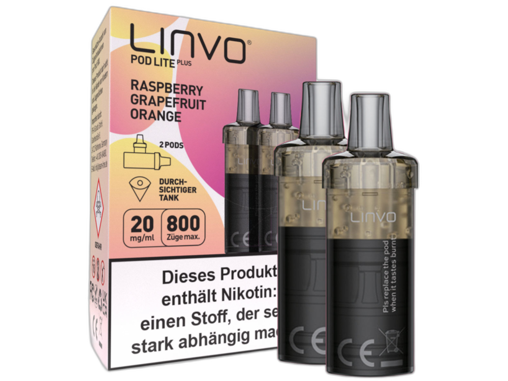 Linvo - Pod Lite Plus Cartridge 20 mg/ml (2 Stück pro Packung)