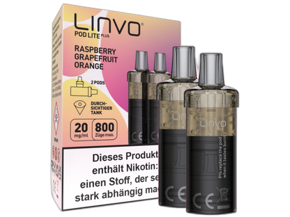 Linvo - Pod Lite Plus Cartridge 20 mg/ml (2 Stück pro Packung)