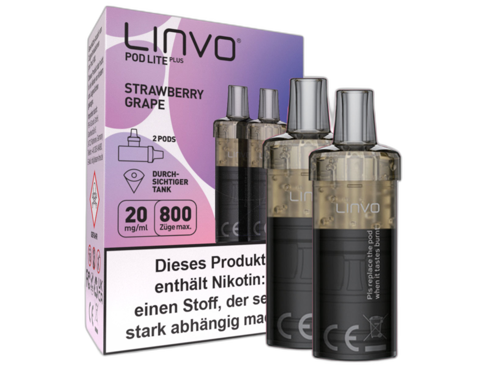 Linvo - Pod Lite Plus Cartridge 20 mg/ml (2 Stück pro Packung)