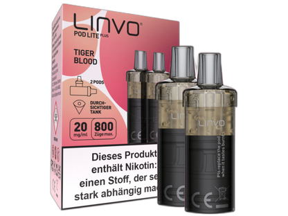 Linvo - Pod Lite Plus Cartridge 20 mg/ml (2 Stück pro Packung)