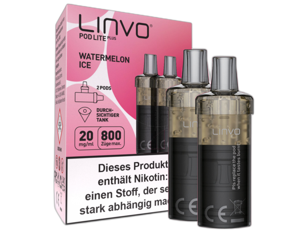 Linvo - Pod Lite Plus Cartridge 20 mg/ml (2 Stück pro Packung)