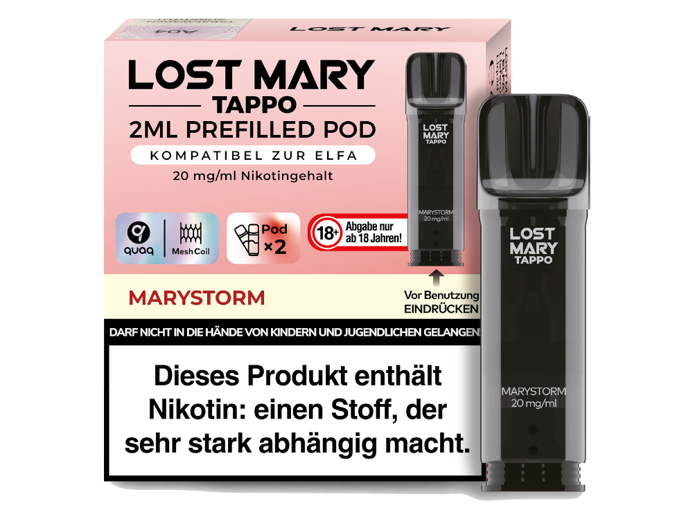 Lost Mary - Tappo Pod für den Tappo Akku, perfekt für eine vielfältige Dampferfahrung.