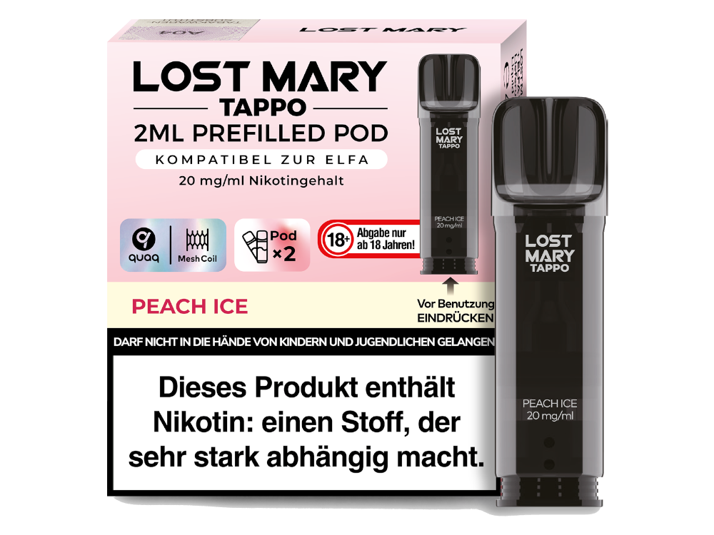Lost Mary - Tappo Pod in Cherry-Geschmack, ideal für leidenschaftliche Dampfer.