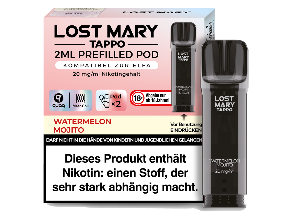 Lost Mary - Tappo Pod, handlich und einfach zu nutzen.