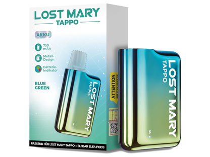 Detailansicht des Lost Mary - Tappo Akkus, der die Zugautomatikfunktion demonstriert. Benutzerfreundliches Dampfen.