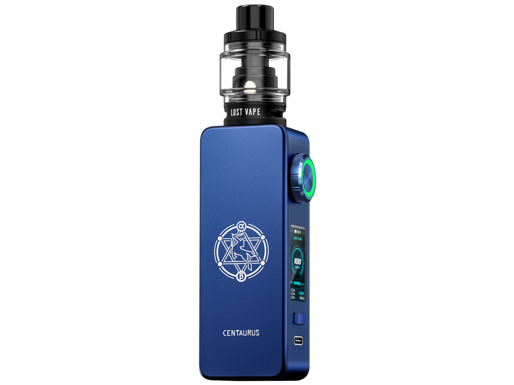 Lost Vape - Centaurus M100 Box Mod: Leistungs- und Widerstandsfähler für personalisierte Dampferlebnisse.