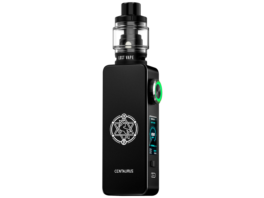 Lost Vape - Centaurus M100: Ansicht der zwei UB Max Verdampferköpfe mit 0,2 Ohm und 0,3 Ohm für optimales Subohm-Dampfen.