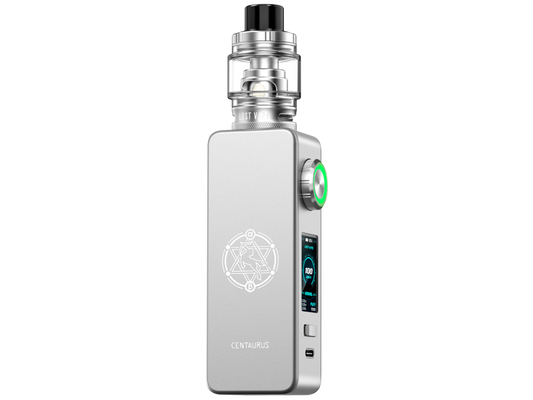 Lost Vape - Centaurus M100 Box E-Zigaretten Set: Ansicht des Mod mit leistungsstarker 100W Funktionalität und hochwertigem Design.