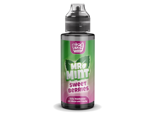 Mr. Mint by Big Bottle - Longfills 10 ml - Sweet Berries: Flasche mit süßem Beerengeschmack und einer frischen Minznote für E-Zigaretten.