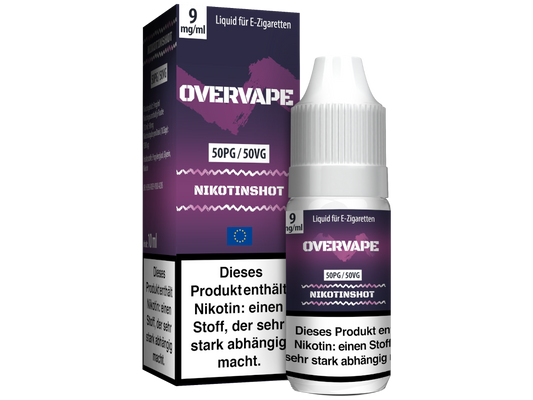 Overvape - 10ml Nikotin Shot - 50VG/50PG