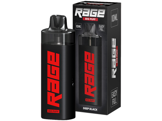 USB-C Anschluss des Rage Big Puff E-Zigaretten Sets für schnellstmögliches Laden.