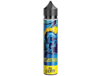 Revoltage Longfills 15 ml Blue Cherry – Eine 75 ml Flasche für E-Zigaretten mit dem intensiven Aroma von Kirsche und kühler Note.