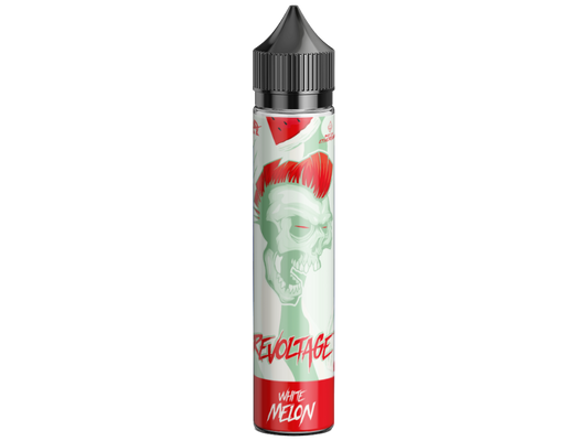 Revoltage Longfills 15 ml White Melon - Hochwertiges E-Zigaretten Aroma mit frischem Melonengeschmack, präsentiert in einer 75 ml Liquidflasche.
