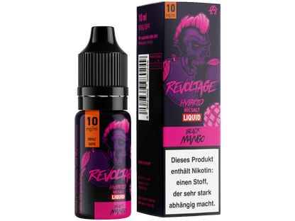 Revoltage Black Mango Liquid mit fruchtigem Mango-Geschmack und frischer Note, ideale Wahl für Dampfer.