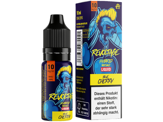 Revoltage - Tobacco Gold - Hybrid Nikotinsalz Liquid - Blue Cherry - 10mg/ml - 20mg/ml